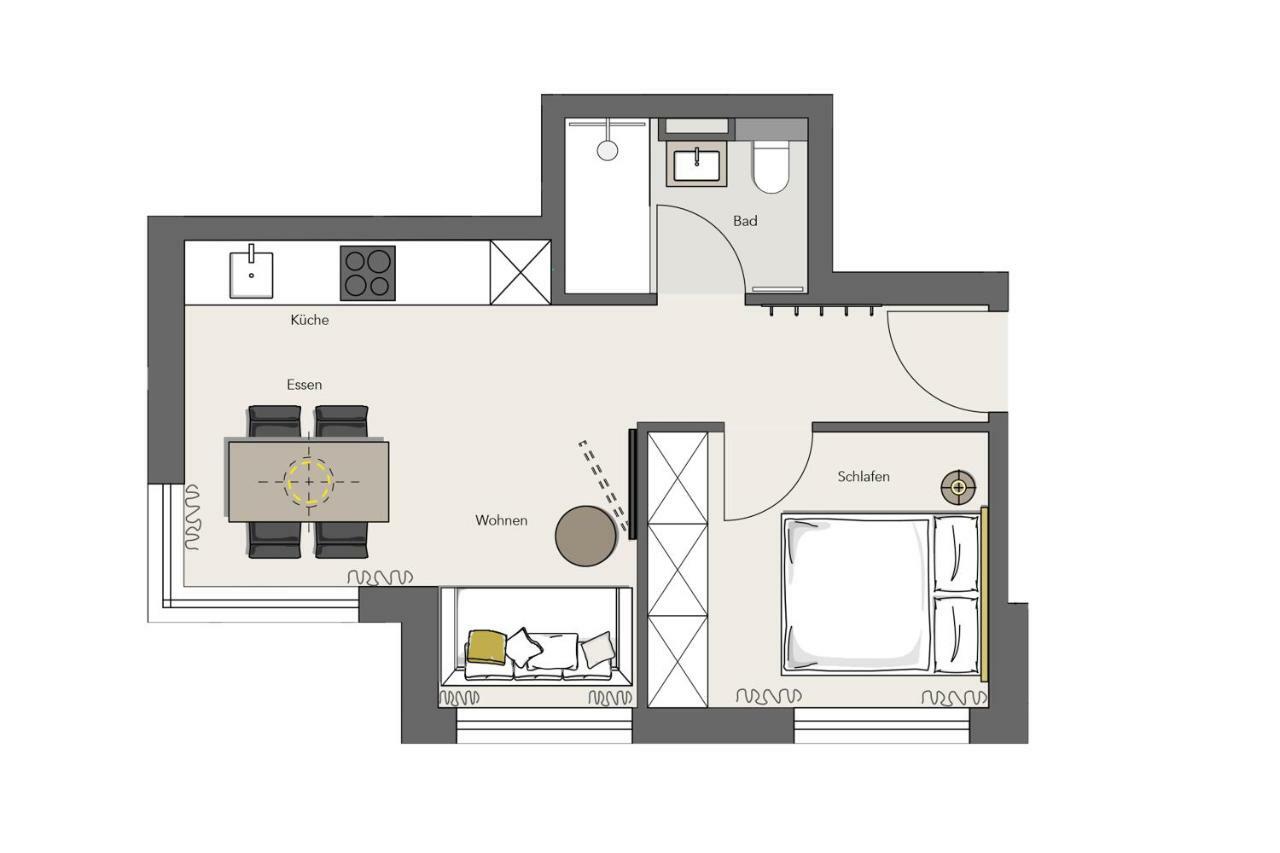 Modern Apartment Near Downtown München Buitenkant foto